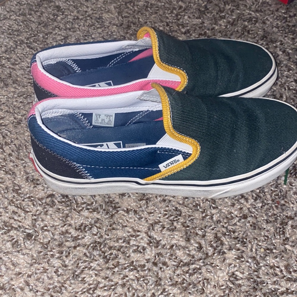 colorblock slip on vans
